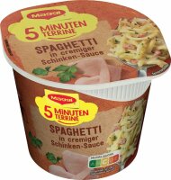 5 Minuten Terrine Spaghetti mit Schinkensoße,...