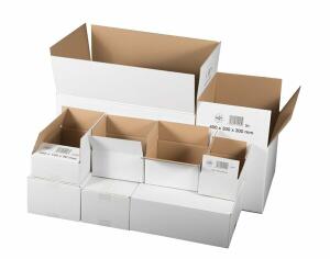 Verpackungs- und Versandkartons A5+, 1-wellig, braun, max. Gewicht 30 kg wiederverschließbar, Innenmaß: 217x172x110mm
