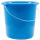 Haushaltseimer, 5 Liter, blau, mit Metallbügel und Maßeinheit, Siebdruck möglich