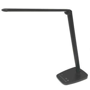 Unilux TWISTLED Schreibtischleuchte schwarz, dimmbar, USB Ladefunktion, faltbar