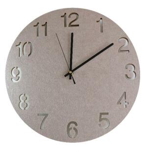 Unilux HELLO Wanduhr grau, Durchmesser 40 cm, aus PET-Recyclingmaterial, inkl. Batterie