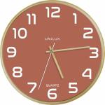 Unilux BALTIC Wanduhr rosa,  31,5 cm Durchmesser,mit...