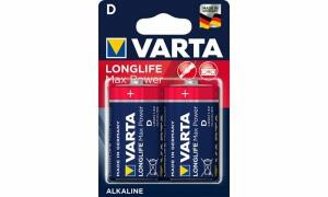 VARTA Alkaline Batterie Longlife Ma x Power, Mono (D) (3060789)