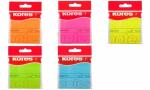 Kores Haftnotizen NEON, 75 x 75 m m, blanko, neon-gelb...