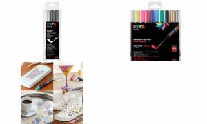 Faber Castell Marker UNI POSCA PCF-350 1-10 mm 3er Set s/w