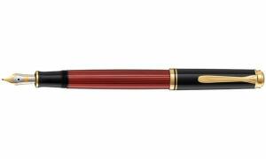 Pelikan Füllhalter Souverän 400, schwarz/rot, EF (56925131)