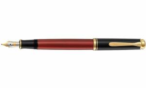 Pelikan Füllhalter Souverän 600, schwarz/rot, F (56928788)