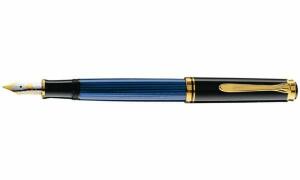Pelikan Füllhalter Souverän 600, schwarz/blau, B (56988105)