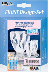 KREUL Glasmalfarbe Hobby Line Fros t Design, Set 3 x 29 ml (57601868)