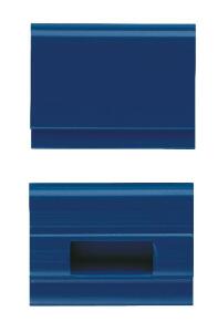 ELBA Farbreiter "vertic", aus PVC, für "vertic"-Hängeregistraturen, zum Aufstecken, Beutel mit 25 Stück, dunkelblau