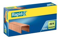 Rapid Heftklammern Standard 26/6 v erkupfert (68862100)