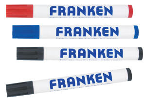 FRANKEN Whiteboard-Marker, Strichst ärke: 2-6 mm, sortiert (70010348)