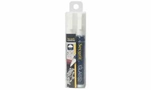 Securit Kreidemarker WATERPROOF MED IUM, 2er Blister, weiß (70020113)