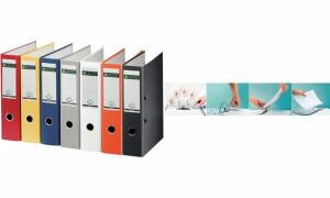 LEITZ Plastikordner, 180 Grad, DIN A4, 80 mm, weiß (80101301)
