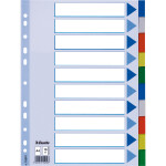 ESSELTE Register blanko A4 PP 10teilig + Deckblatt farbig