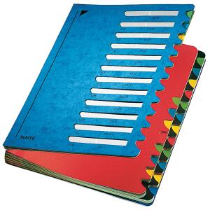 LEITZ Pultordner Deskorganizer Colo r, A4, 1-24/A-Z, blau (80591435)