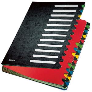LEITZ Pultordner Deskorganizer Colo r, A4, 1-24/A-Z, schwarz (80591495)