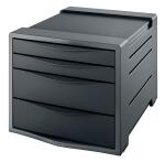 ESSELTE Schubladenbox Europost 4 S chubladen anthrazit...