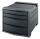 ESSELTE Schubladenbox Europost 4 S chubladen anthrazit (80623761)