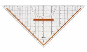rotring Geometrie-Dreieck Centro, m it abnehmbarem Griff (8676542)