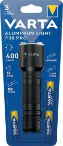 LED Taschenlampe Alu Light F30 Pro, Leuchtweite: 40m, Leuchtdauer: 50h, Lichtstärke: bis zu 400lm, inkl. 3 x AAA Batterie