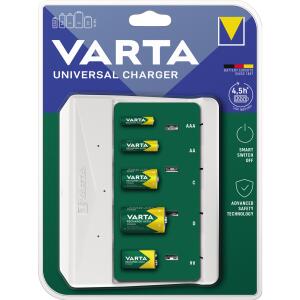 Akku NiMH Ladegerät Universal Charger, 4+1 Ladeplätze, unterstützt AAA/AA/C/D/E